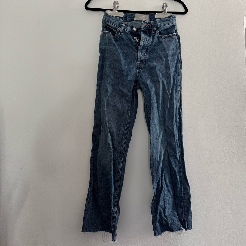 Everlane Rigid Way High Jeans in Deep Blue